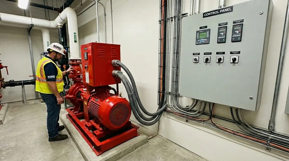Reliable commercial fire pump power system in Australia