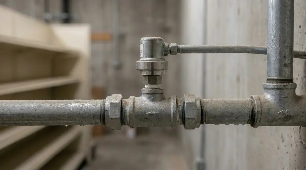 Automated monitoring dashboard for a commercial fire sprinkler system