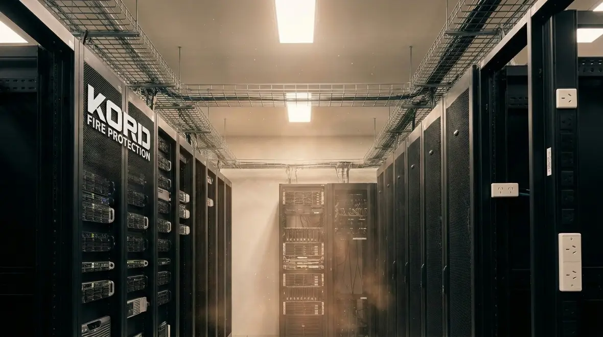 Data center fire mitigation planning around racks and airflow