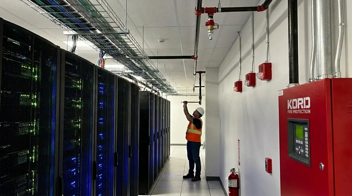 Data center fire suppression architecture in Australia