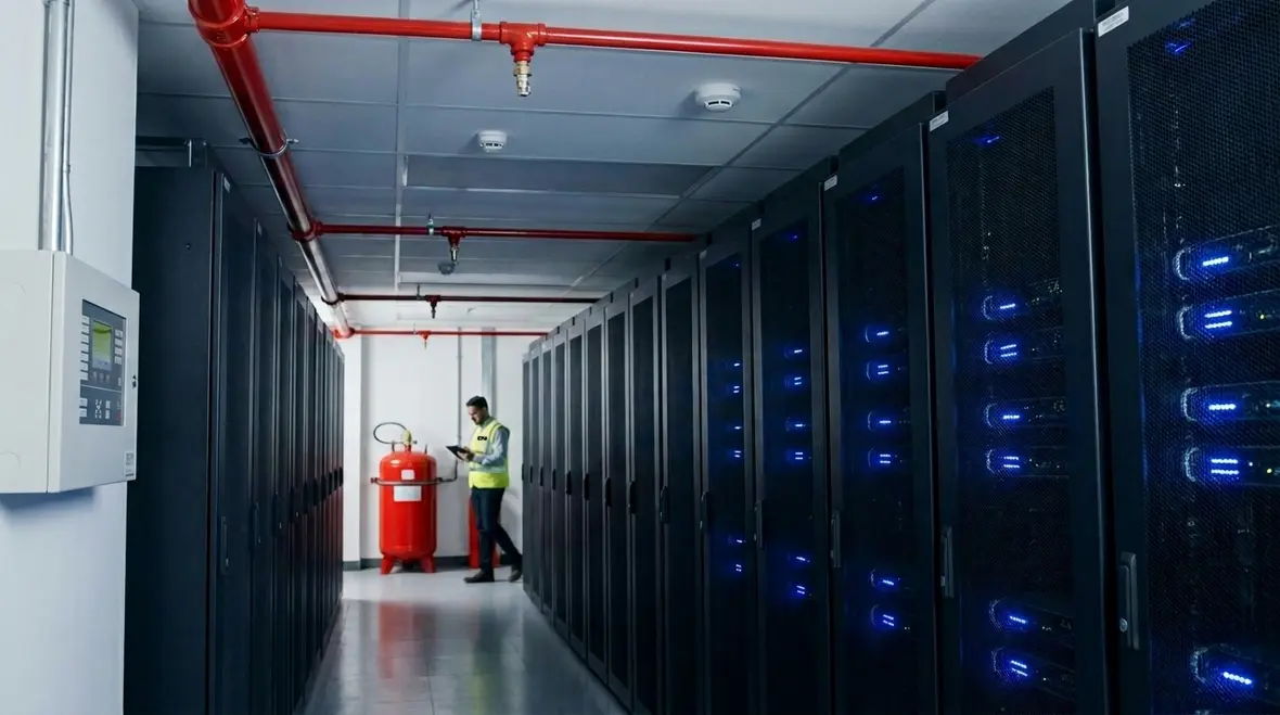 Data center fire suppression layered protection design hero image