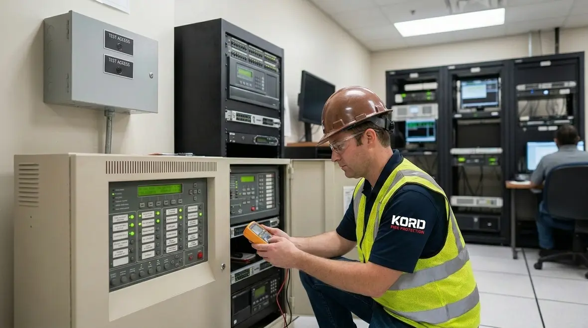 Generator and monitoring support for emergency fire system power