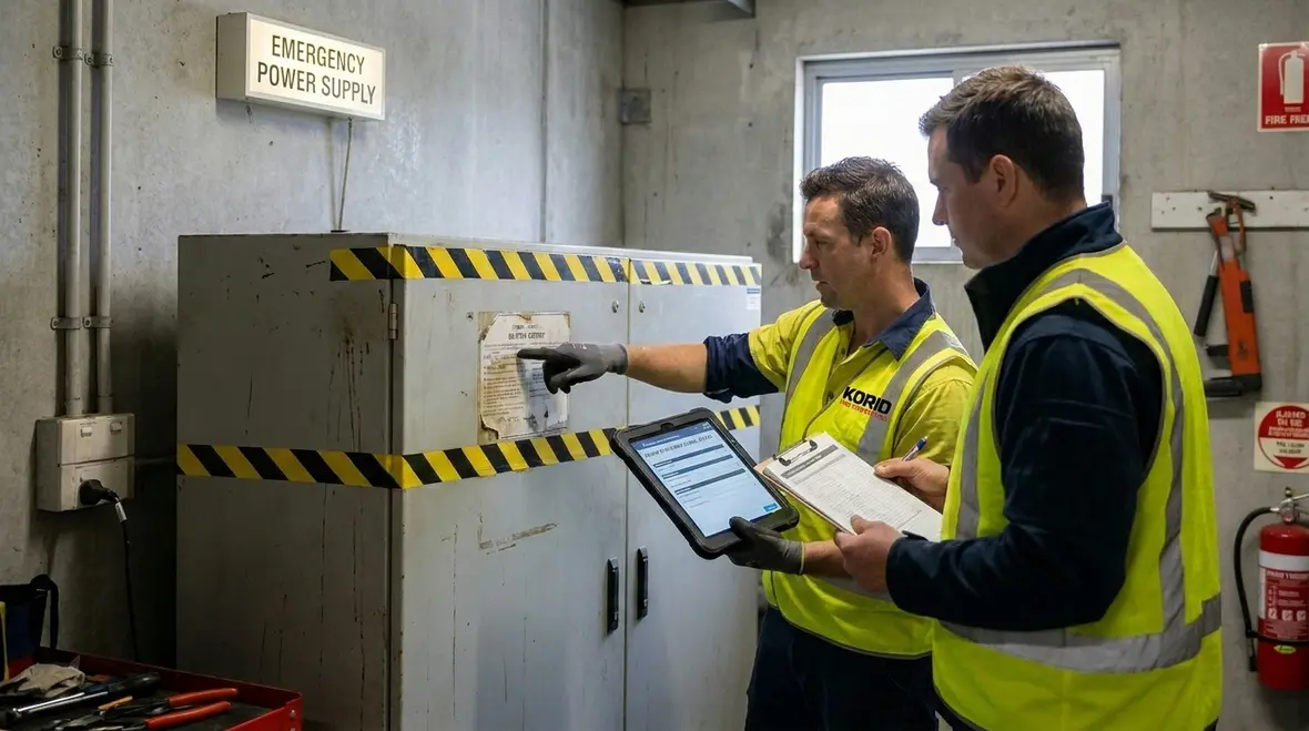 Battery systems generators and fire safety interfaces