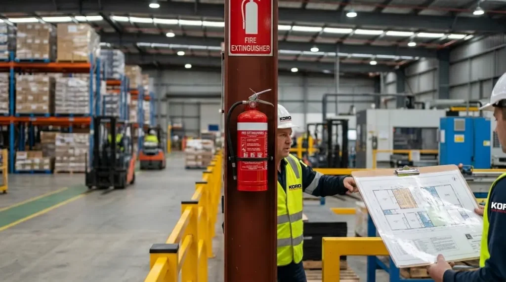 extinguisher placement for compliance