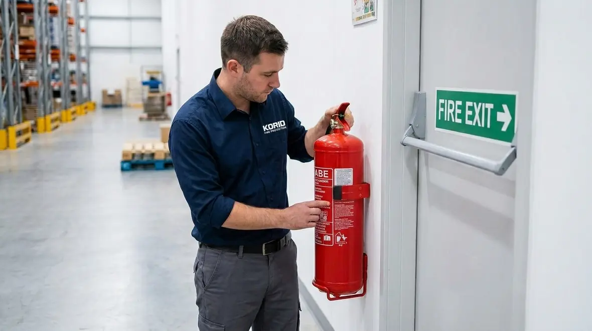 Extinguisher placement for compliance across Australian sites