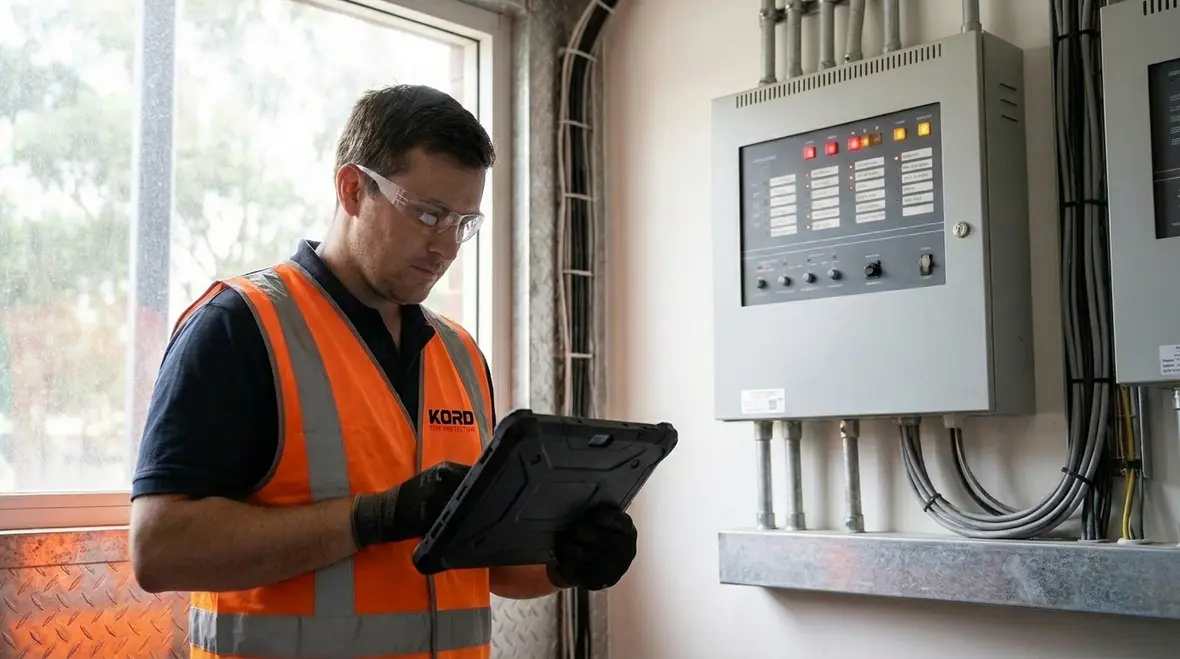 Integrated fire alarm monitoring dashboard and control panel