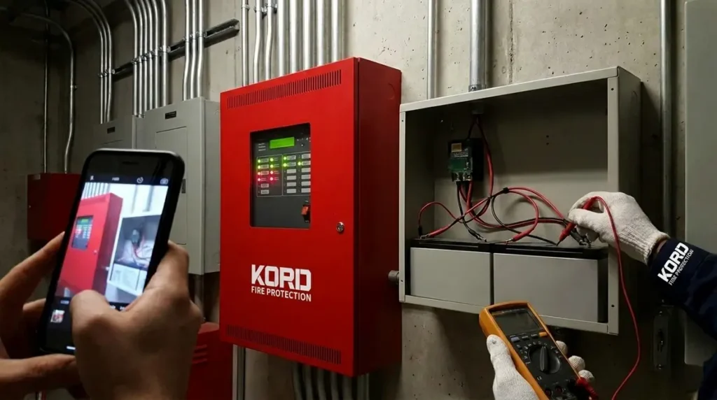 fire alarm power supply backup