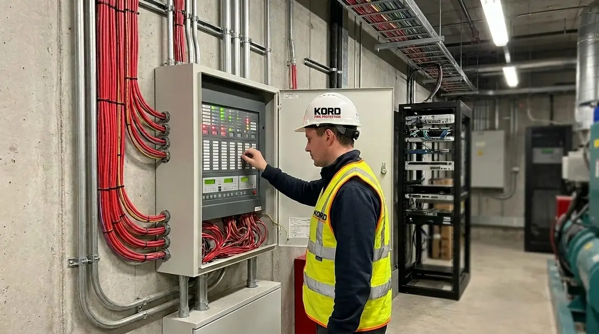Fire alarm system signal integrity in a complex commercial network