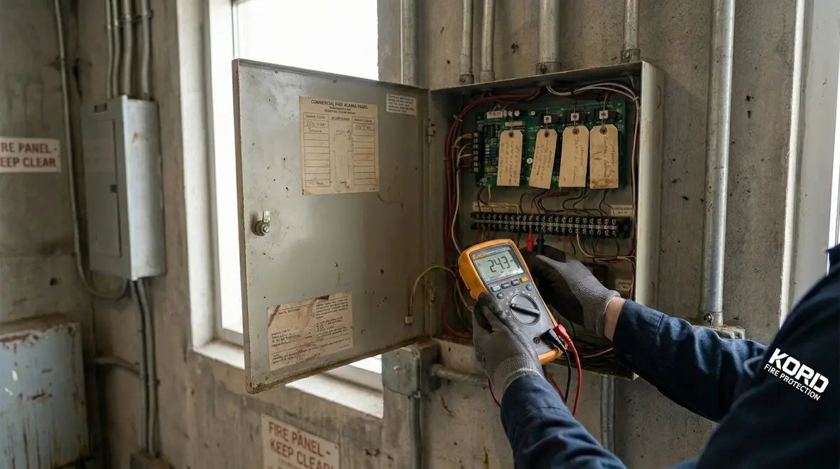 Aging commercial fire alarm panel and upgrade planning
