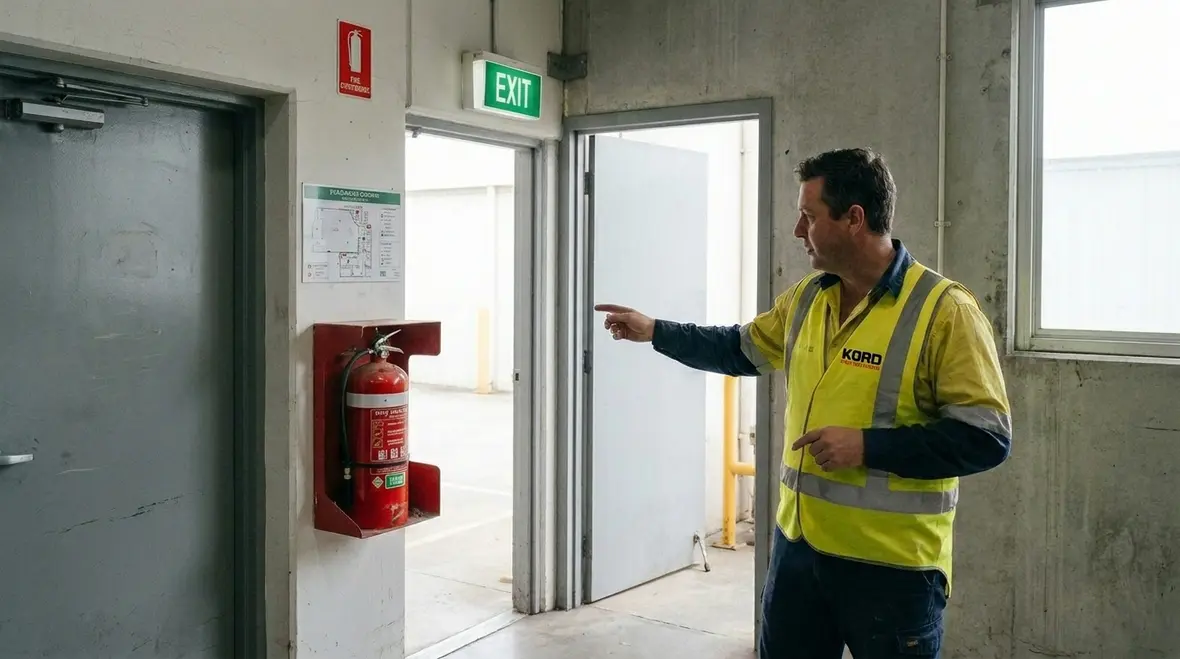 Fire extinguisher placement strategy in an Australian commercial facility
