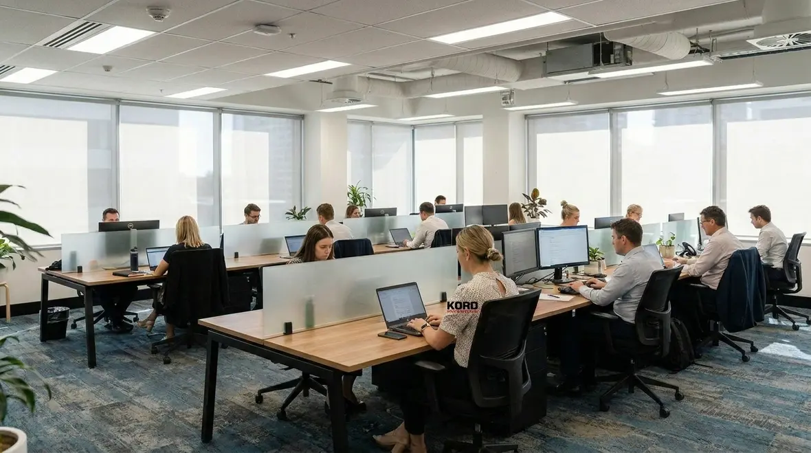 Open office fire protection planning and detection layout