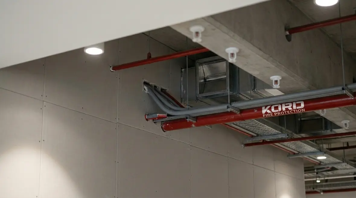 Fire suppression and compartmentation planning for office safety