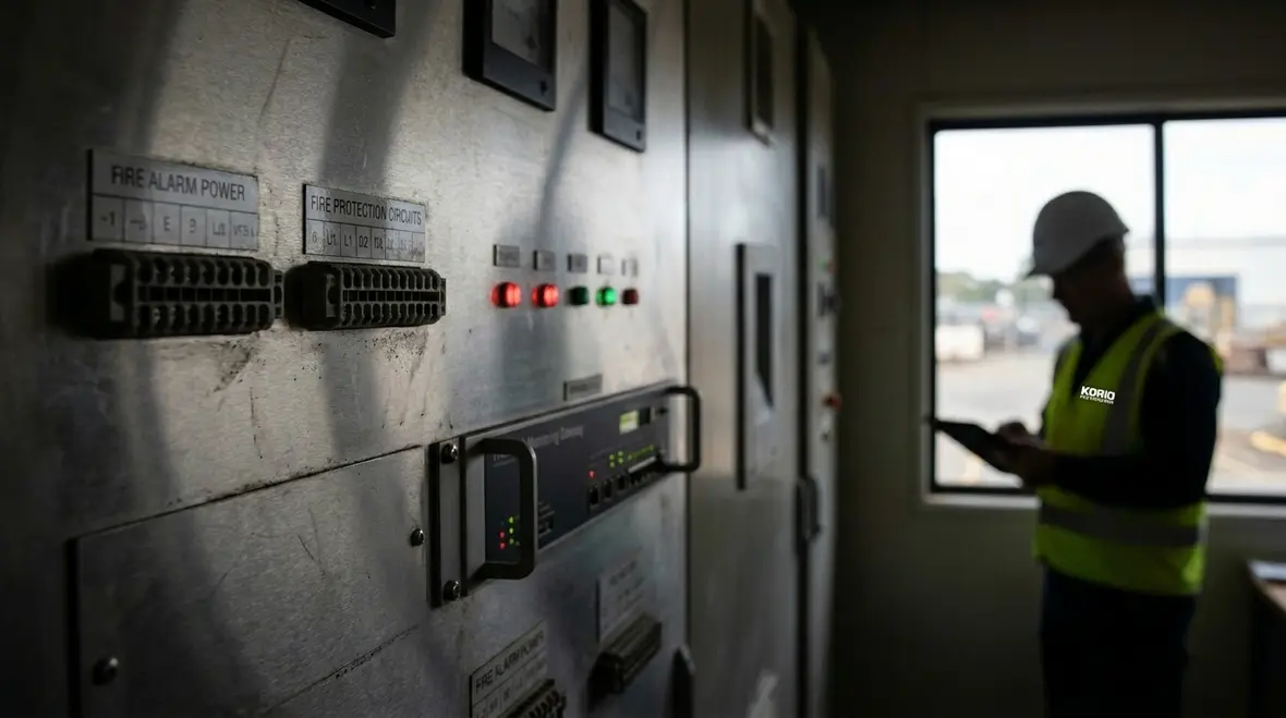 Remote monitoring interface for fire protection electrical circuits