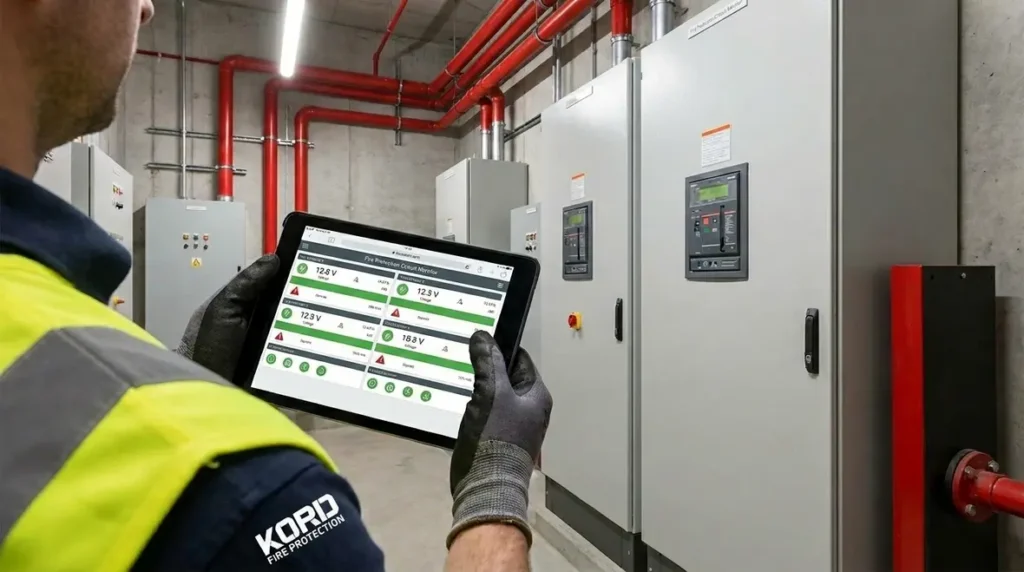 fire protection system power monitoring