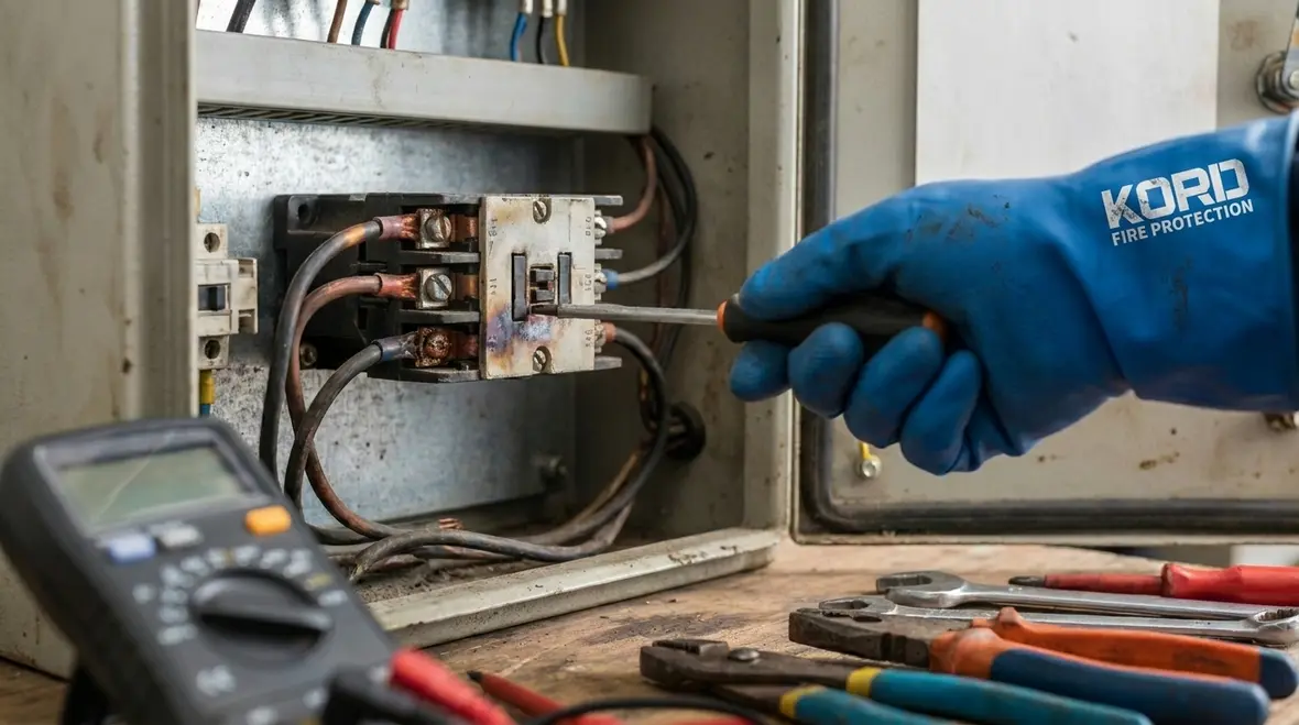 Fire pump motor starter and wiring inspection checklist