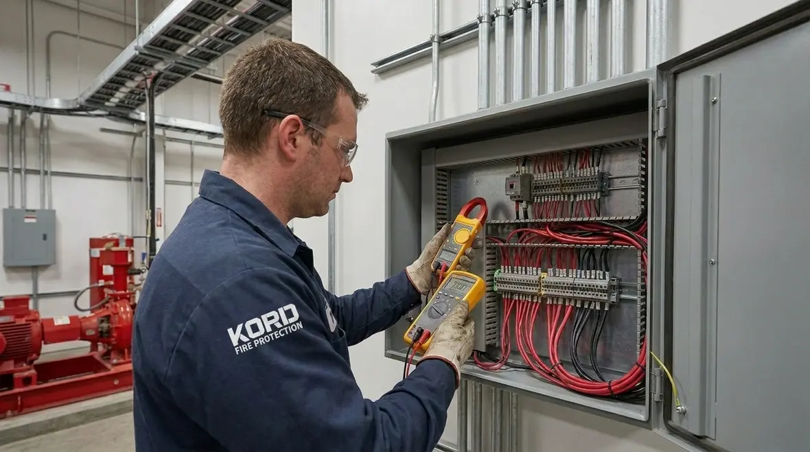 Fire pump controller and generator coordination testing