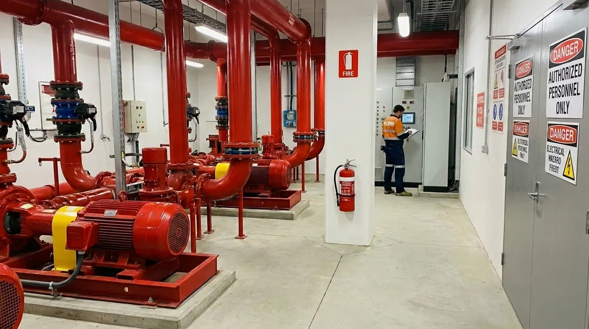 Fire pump room safety requirements in Australia