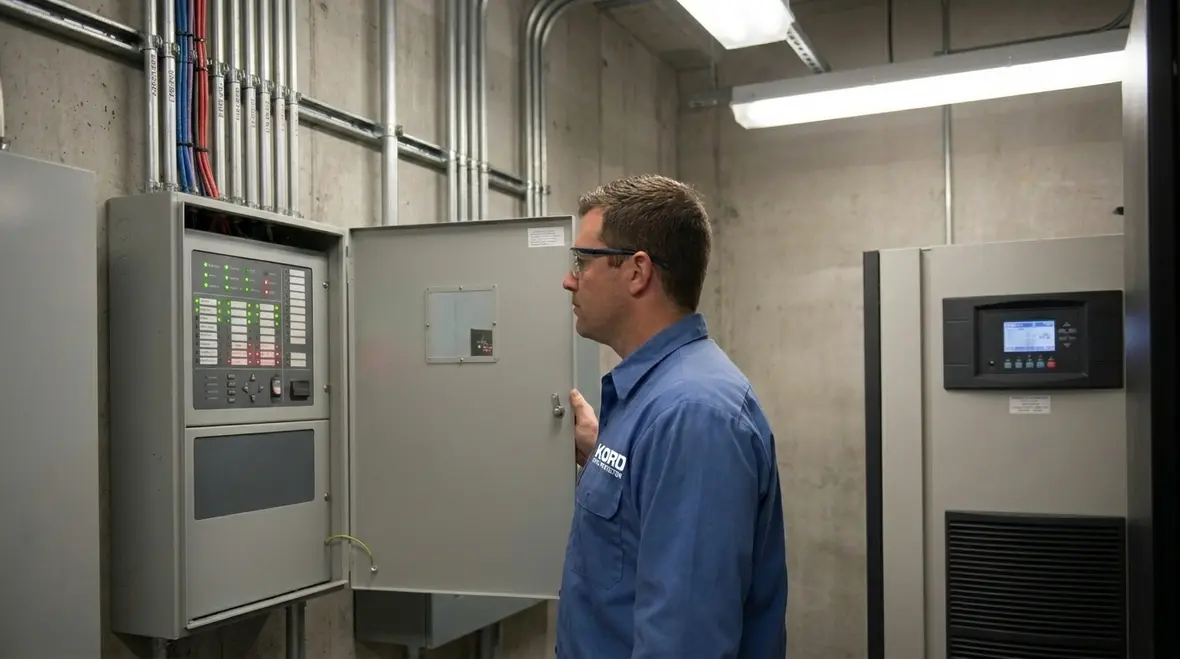 Fire communication system testing and maintenance in a modern facility