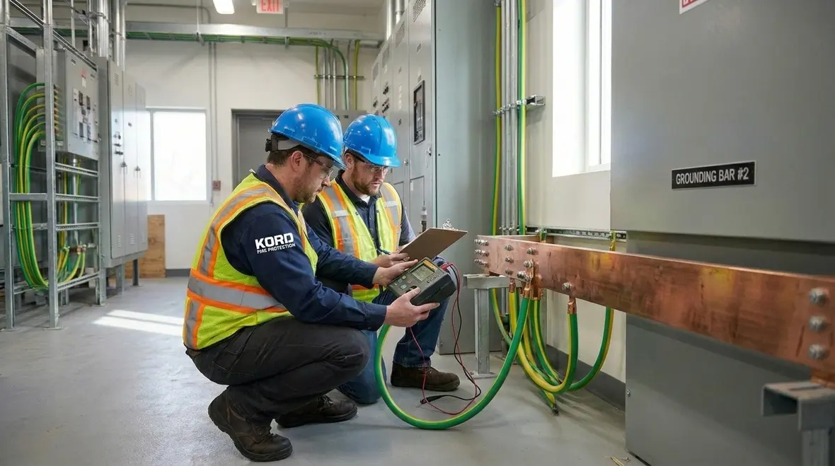Fire-rated cabling and circuit separation in a high-rise building