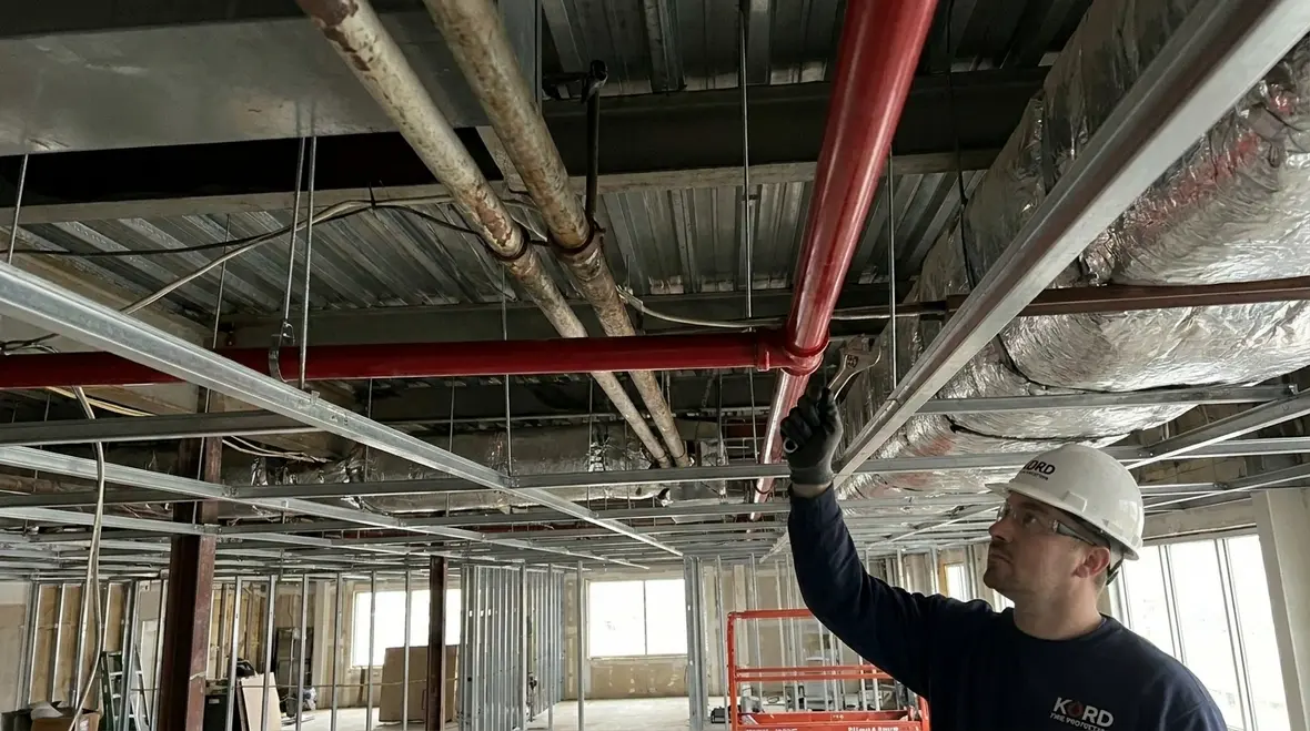 Commercial sprinkler retrofit design planning for a fire protection system