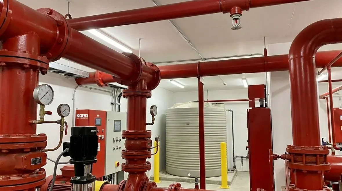 Fire sprinkler water storage tank optimization in Australia