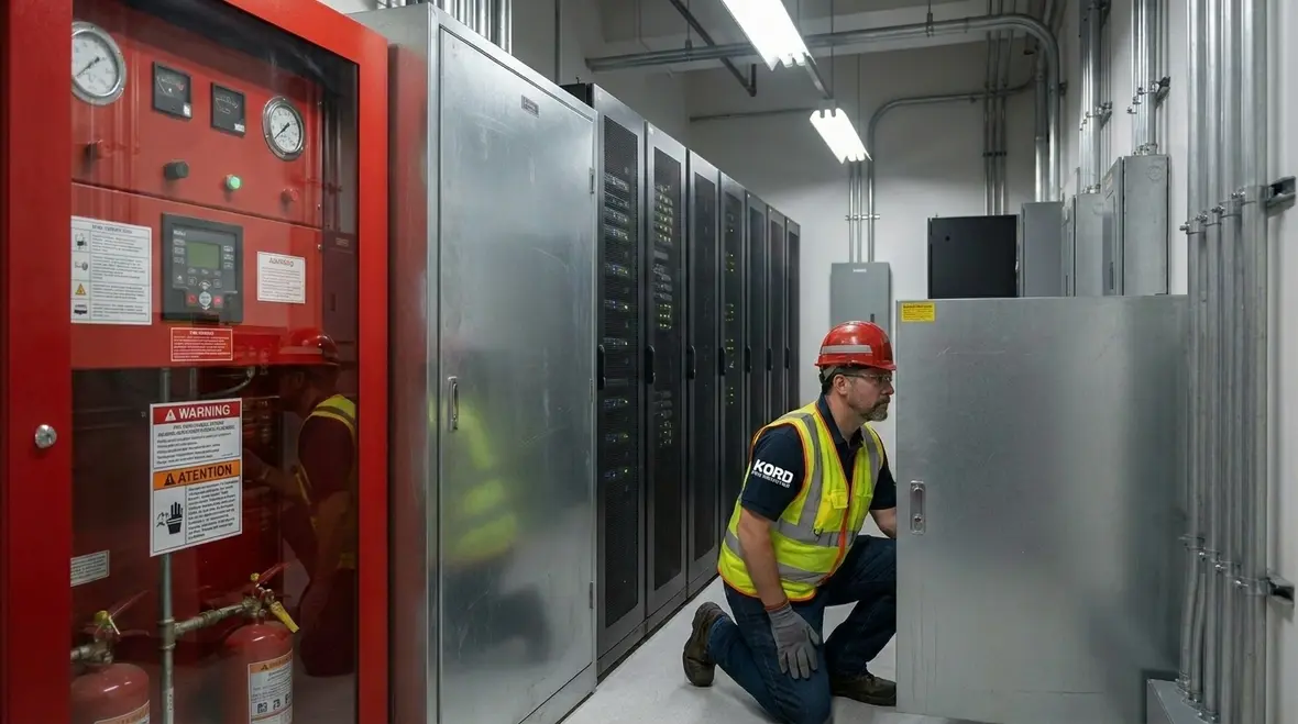 Fire suppression agent selection around control panels and industrial equipment