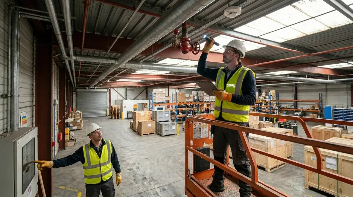 Business continuity planning with fire suppression systems in commercial facilities