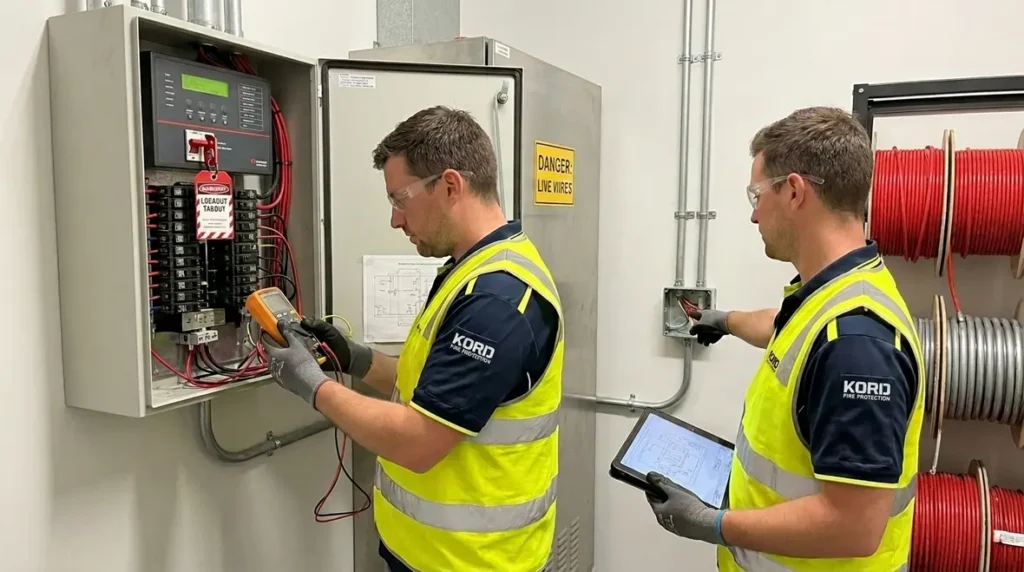 fire suppression electrical safety protocols