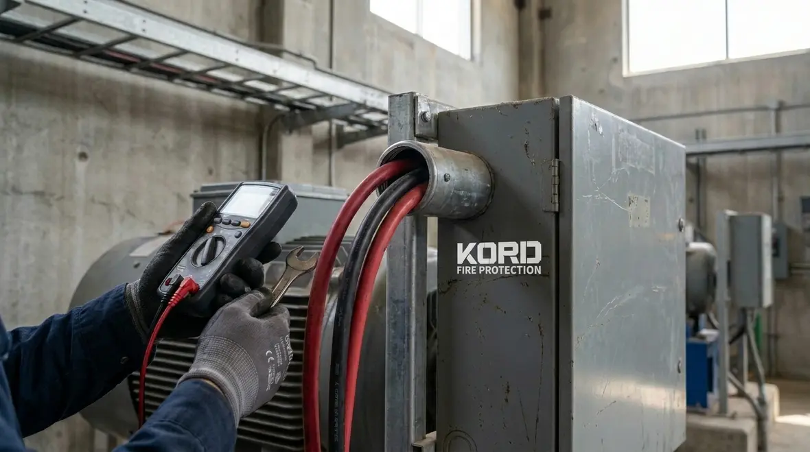 Switchgear and feeder setup for industrial fire pump power reliability