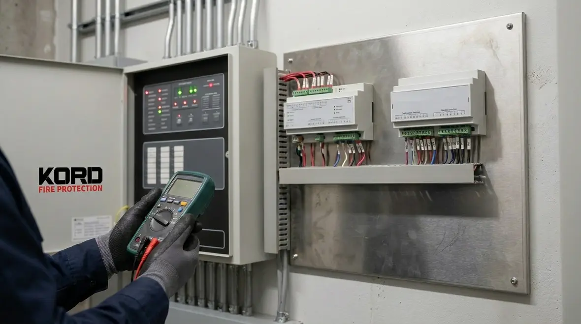 Starting current and sequencing for industrial fire suppression equipment
