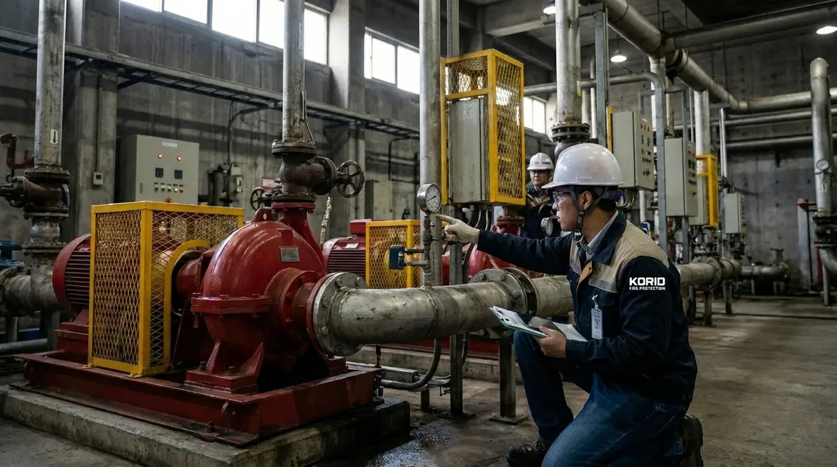 Commissioning and testing industrial fire suppression systems
