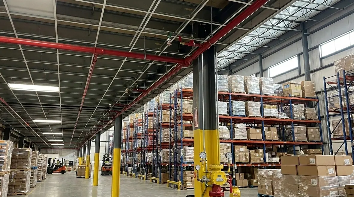 Industrial fire suppression system types for warehouses