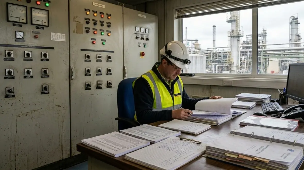 Process safety information reconstruction documents and controls review