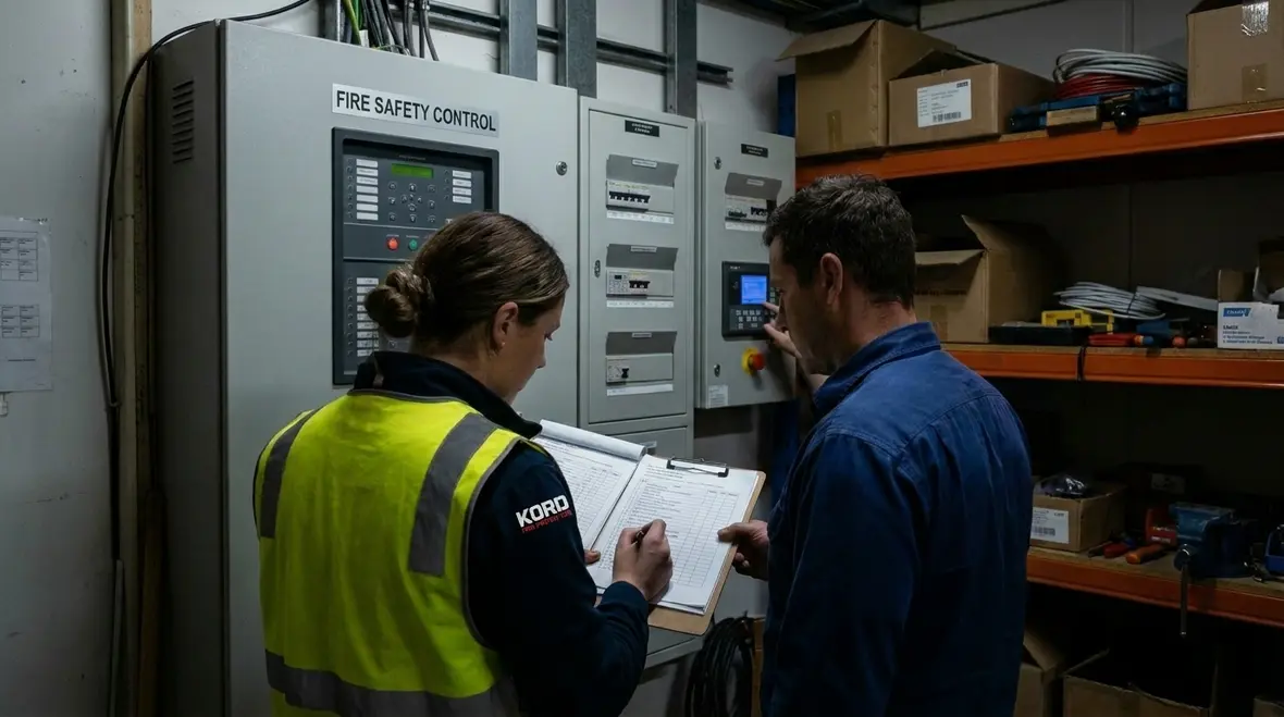 Commercial electrical distribution equipment receiving preventive maintenance service