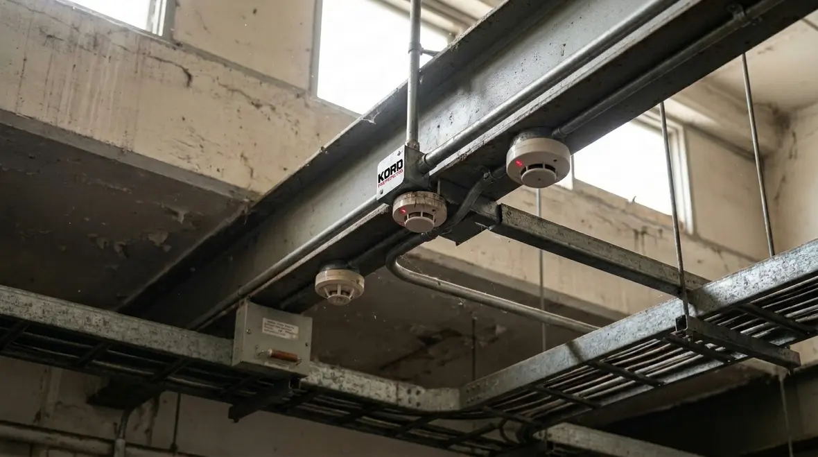 Fire detection and interlock engineering in an industrial facility