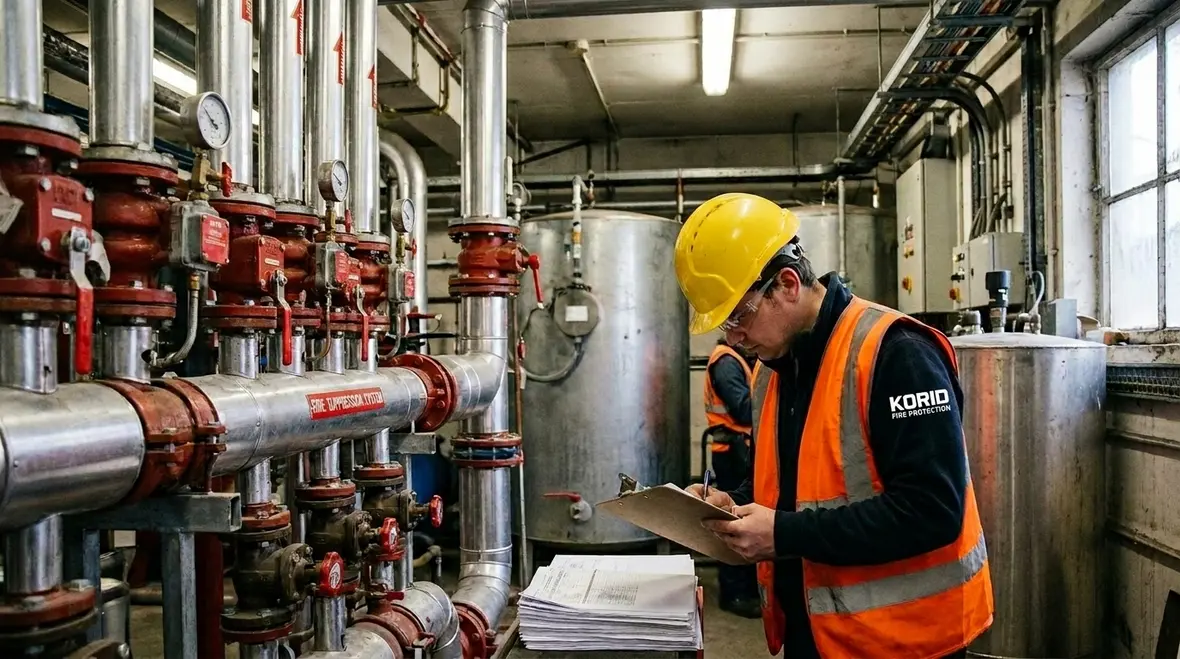 Advanced suppression equipment protecting sensitive facility infrastructure