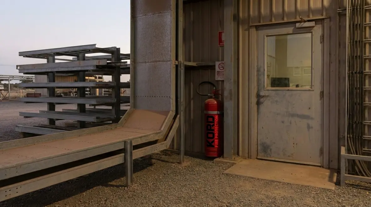 Special hazard fire suppression system installed in a commercial high risk area