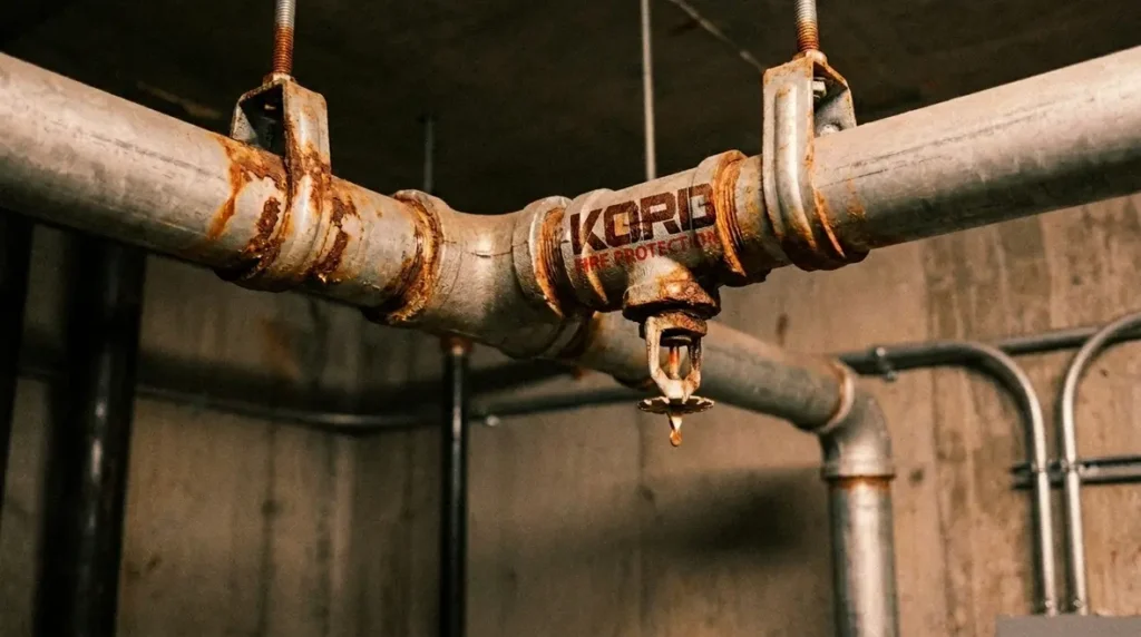 sprinkler system piping corrosion