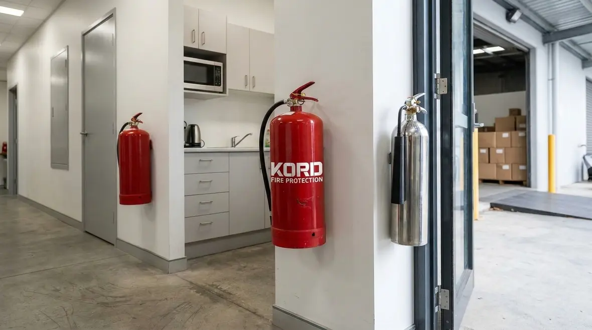 Extinguisher selection table and hazard matching for commercial buildings