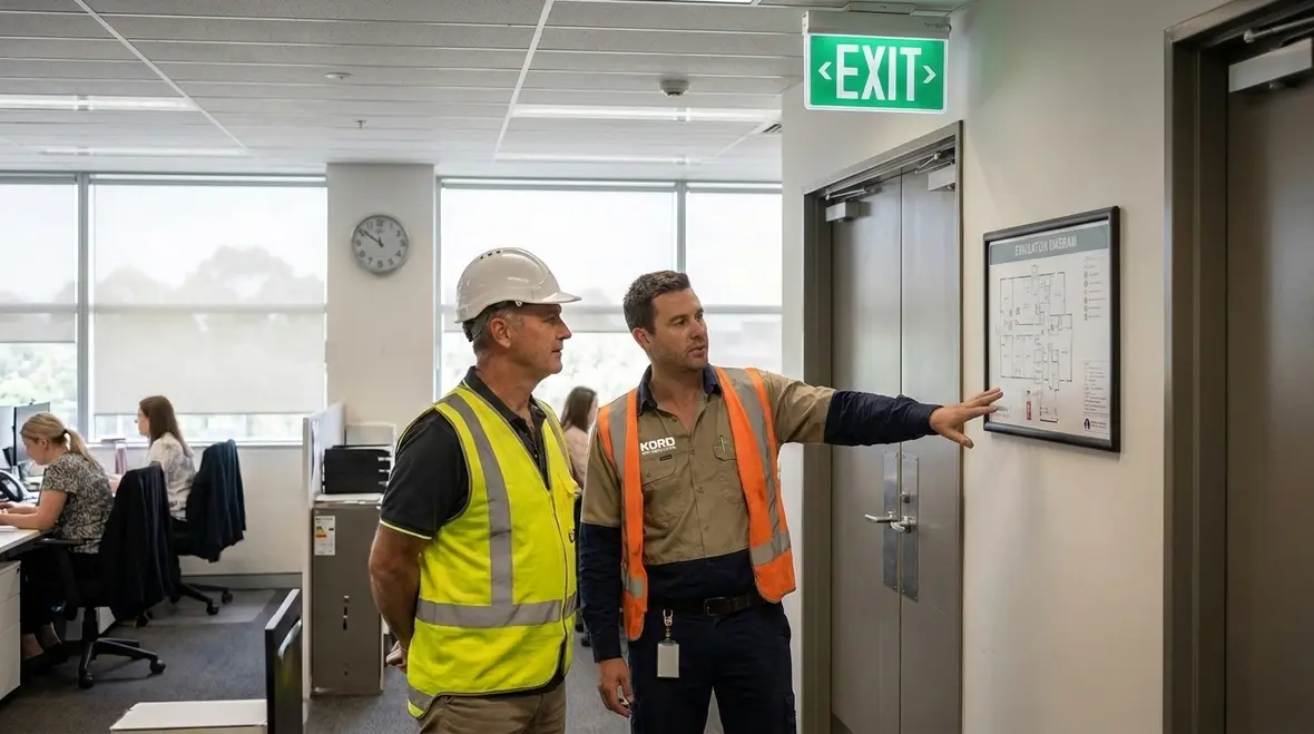 Business site fire safety planning under NFPA 1 Section 1.2