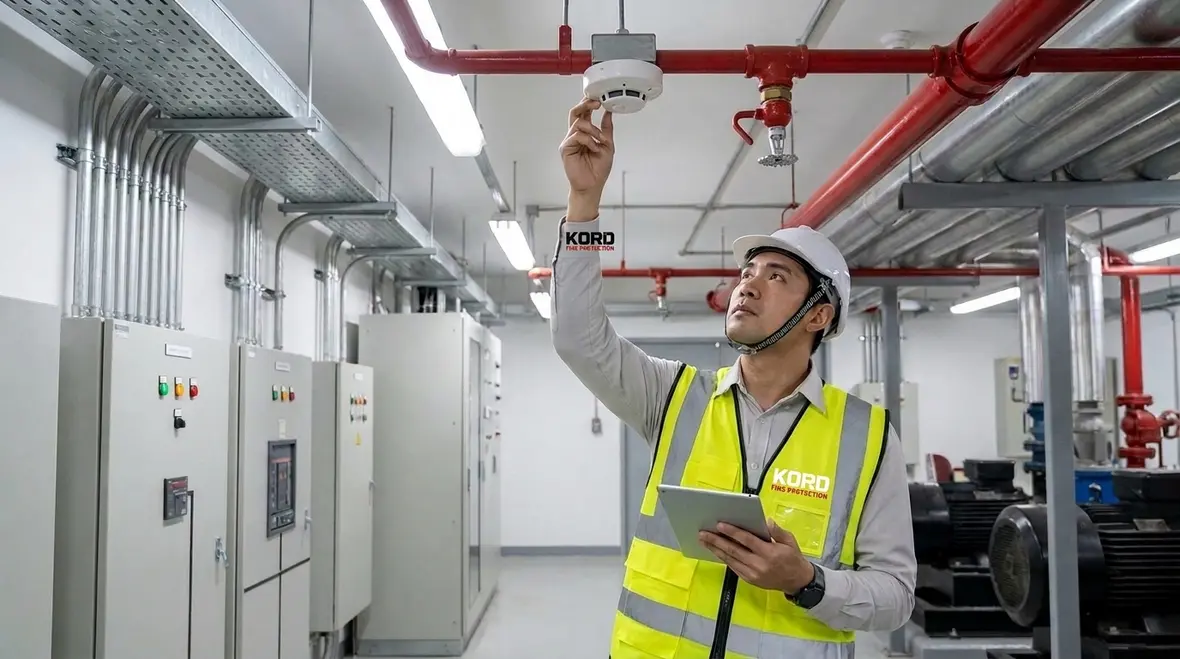 Automatic detection equipment installation for NFPA 15 water spray systems