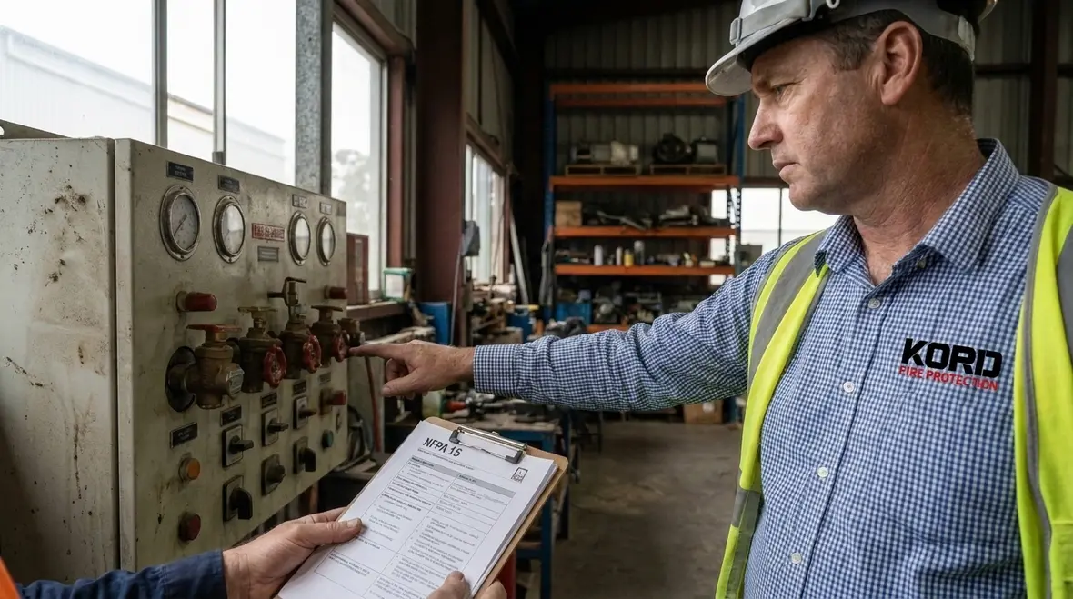 NFPA 15 equivalency alternative compliance engineering review for industrial facility