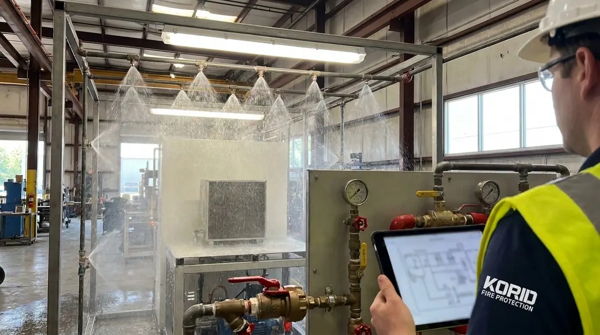 NFPA 15 extinguishment design water spray protecting industrial equipment