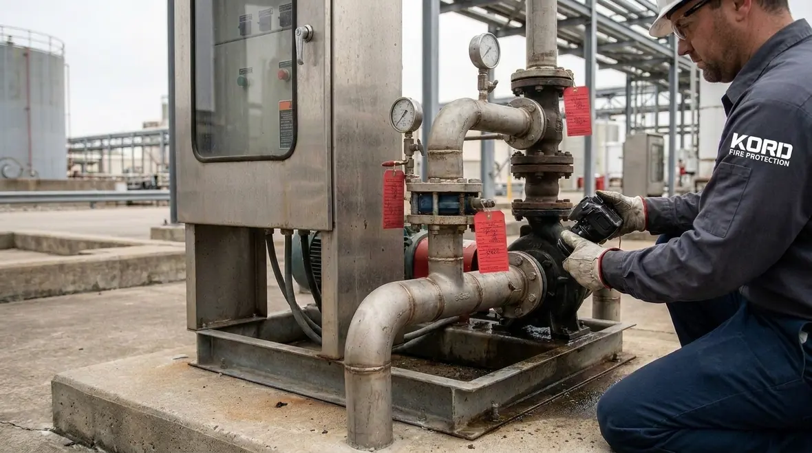 Water spray pattern engineered for flammable vapor control at an Australian facility