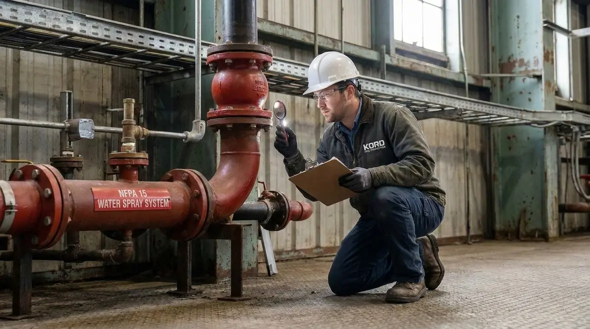 Selection of fire protection pipe fittings for water spray systems