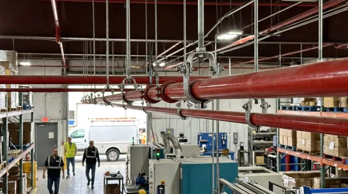 NFPA 15 pipe hangers water spray installation featured image