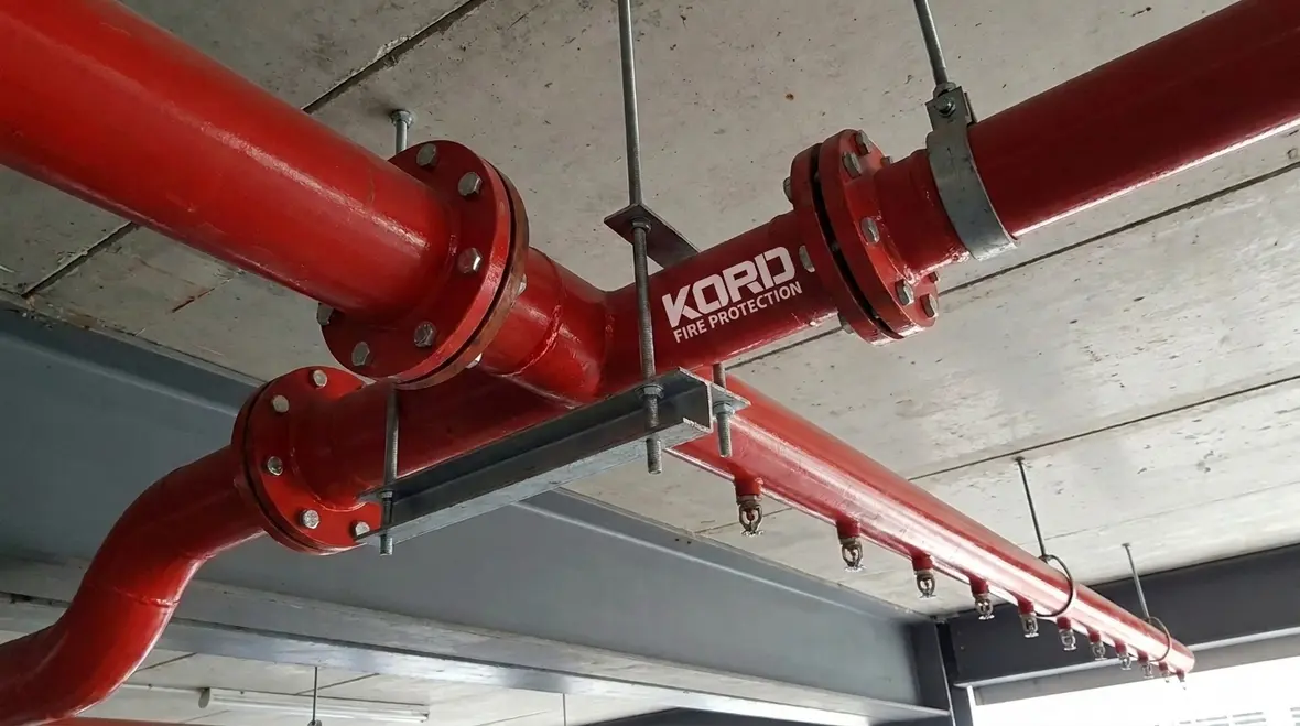 NFPA 15 Section 6.3 water spray piping installation requirements