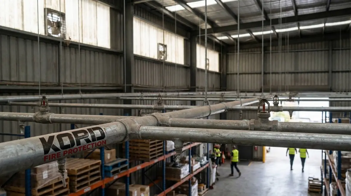 Fire spray system plans and hydraulic calculations on an industrial project