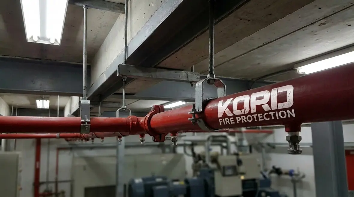 NFPA 15 water spray system attachments for piping