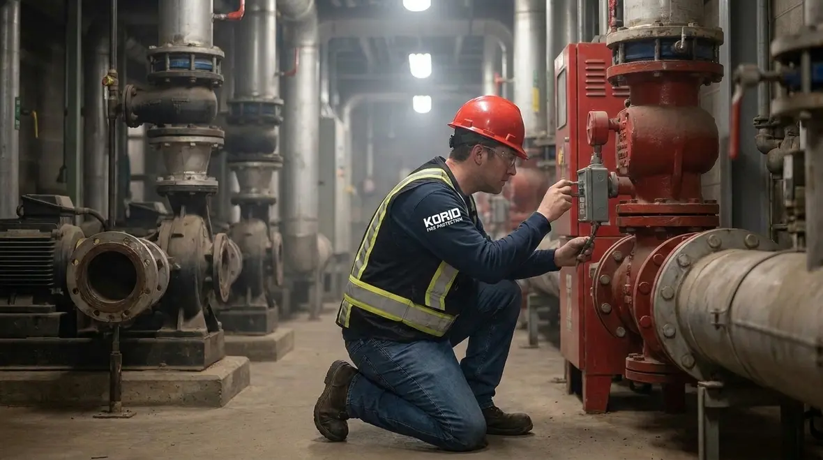 Commercial and industrial site using fixed water spray system for special hazard protection